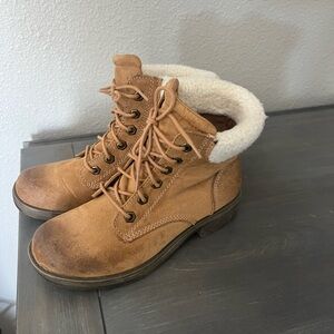 American Eagle Outfitters Brown Lace-Up Boots